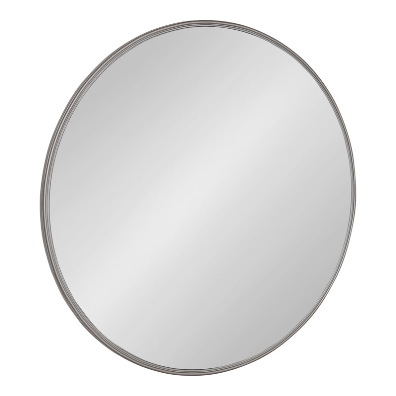 Minuet Engineered Wood Flat Mirror, Charcoal, 30" x 30"