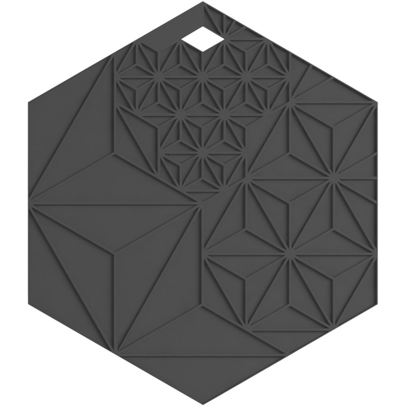 Hexagon Trivet, Charcoal
