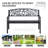 Garden Bench Loveseat With Cast Iron Decorative Welcome Vines