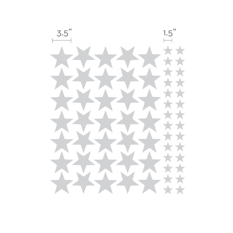 Décalcomanie murale petites étoiles