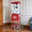 XH-P831-Machine à maïs soufflé de style cinéma avec chariot et bouilloire de 12 onces - rouge, style rétro sur roulettes