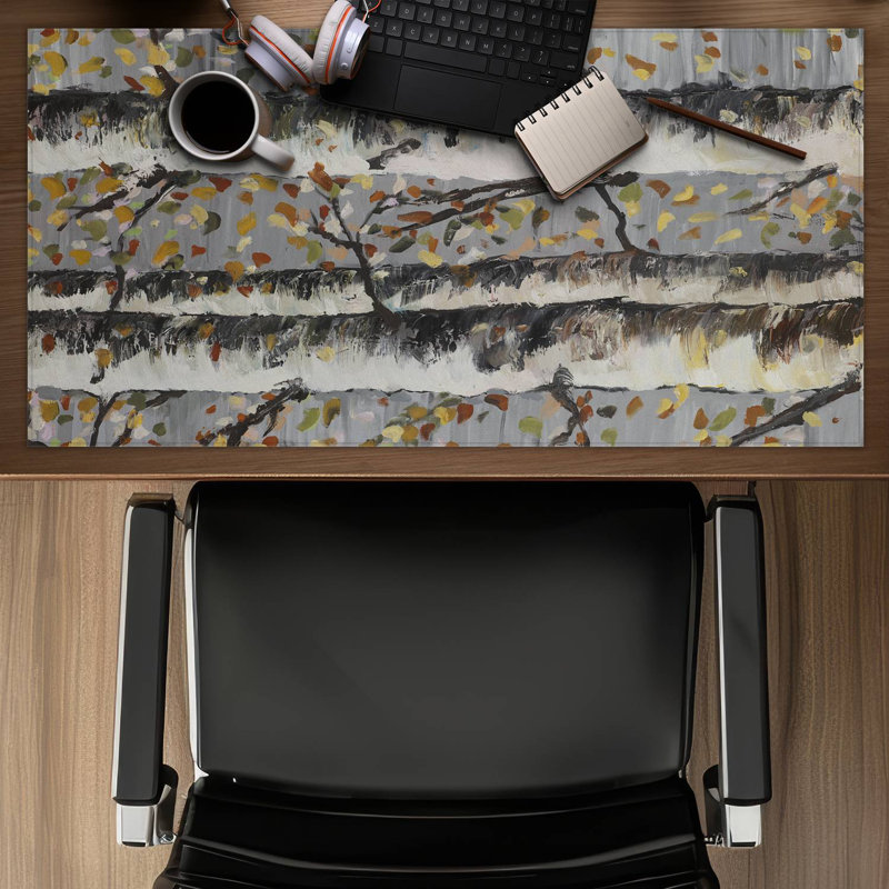 Blossoming birches - 15.75"x31.50" Desk mat