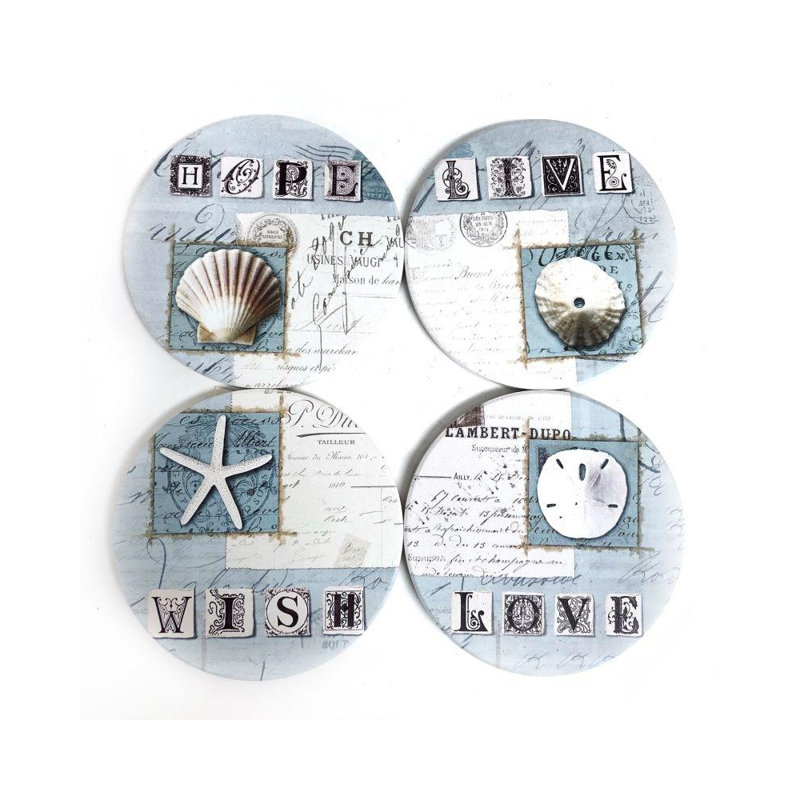 Ensemble de sous-verres nautique