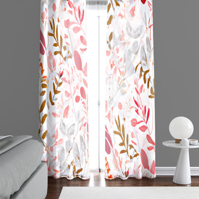 Derreon Semi Sheer Curtain Pair
