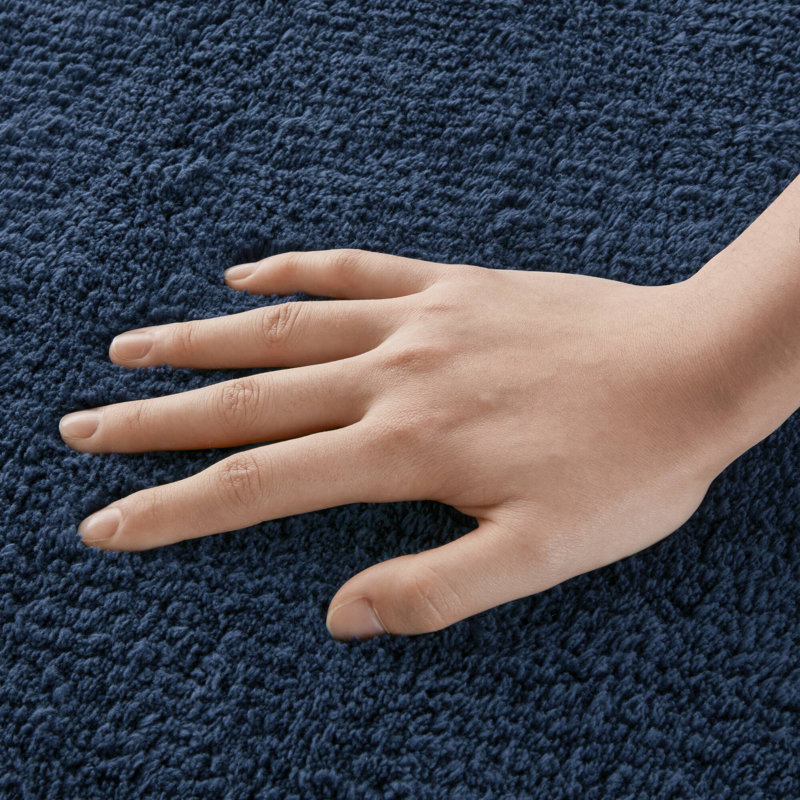 1 PCS 24X60" 100% Cotton Tufted 3000 GSM Reversible Bath Rug, 24" L x 60" W