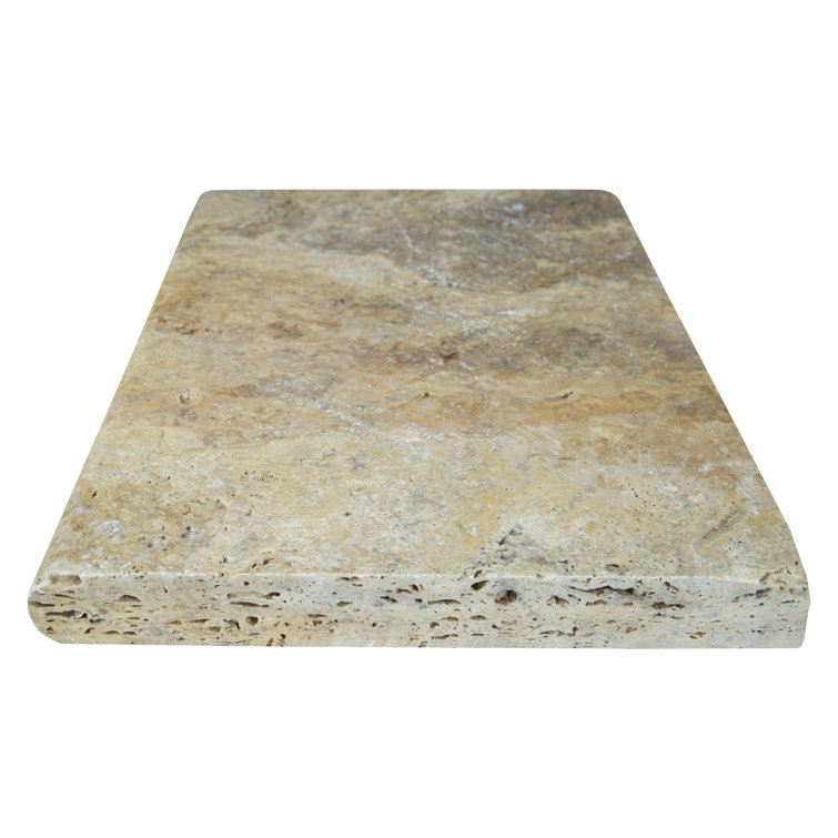Tuscany 24'' x 16'' Travertine Pool Coping