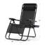 Ensemble de 2 chaises longues Zero Gravity, chaises de patio inclinables et pliantes avec porte-gobelet et appui-tête-249977771