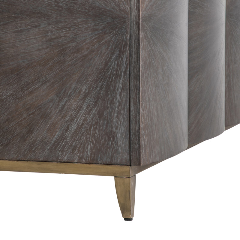 Pete 60" Wide Mindi Solid Wood Sideboard