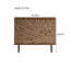 Commode d'appoint moderne tridimensionnelle en bois-111667370