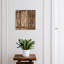 Key cabinet for wall, Opens to the left, 30x30x5, Black, Rich wood texture with natural pattern, 