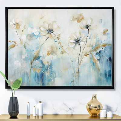 «Blue Botanical Garden I - Abstract Botanicals», reproduction d'art sur toile