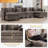 Chenille Upholstered Sectional Sofa Couch with Ottoman-1231941014-1231188926