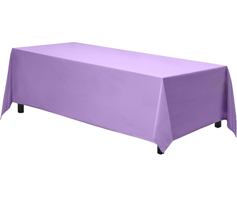 Ambee Dining Linens, 70" W x 120" L, Lavender