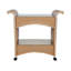 Universal Loom Accessories Lloyd Flanders Bar Cart Aluminum Frame and Wicker Outer Material-69510137