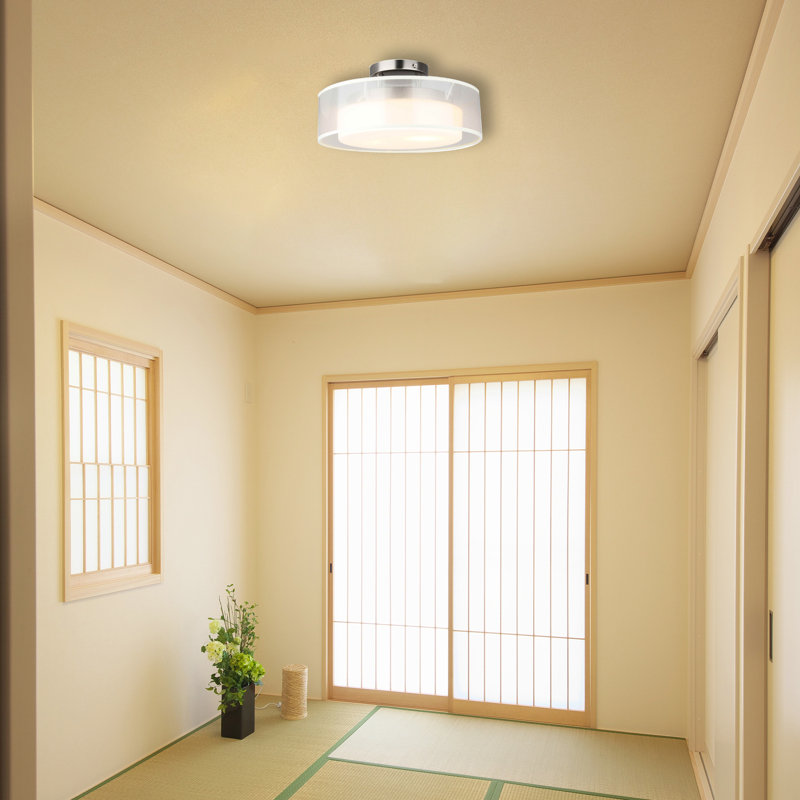 Glass Semi Flush Mount