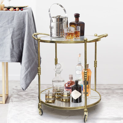 Jarimiah Aluminium Bar Cart