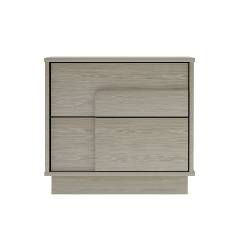 Horizon 22" Nightstand In Whitewashed Oak  (Only Nightstand), Oak