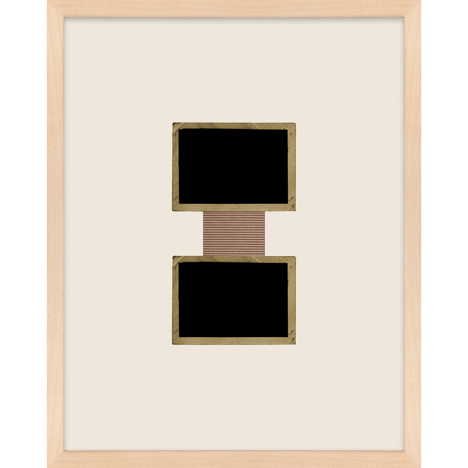 Cassara "Column 1" Print by Eleni Psyllaki, 20" H x 16" W  x 1.25" D, Maple Framed