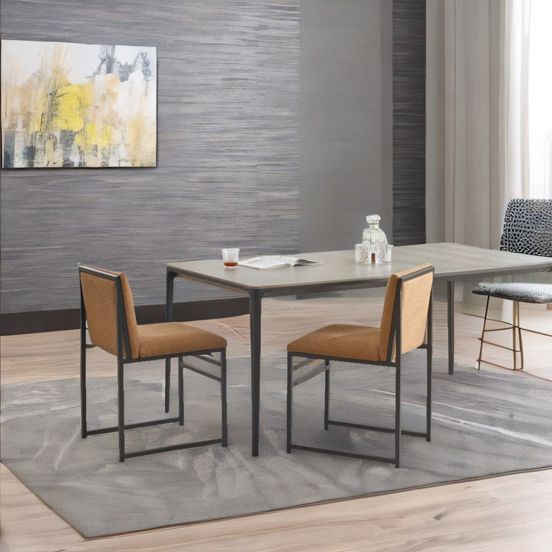 Ensemble de 2 chaises de salle à manger modernes, Café