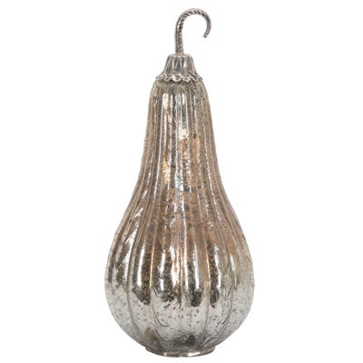  D6.5x15" Foil Glass Lustre Mercury Gourd