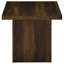 Table de bout Eldridge en pin foncé avec texture rustique et design compact, parfaite pour les intérieurs rustiques et industriels modernes.