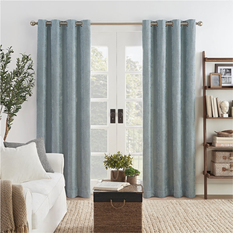 Aniyahlee Polyester Blackout Curtain Panel, 50" W x 108" L, Charcoal