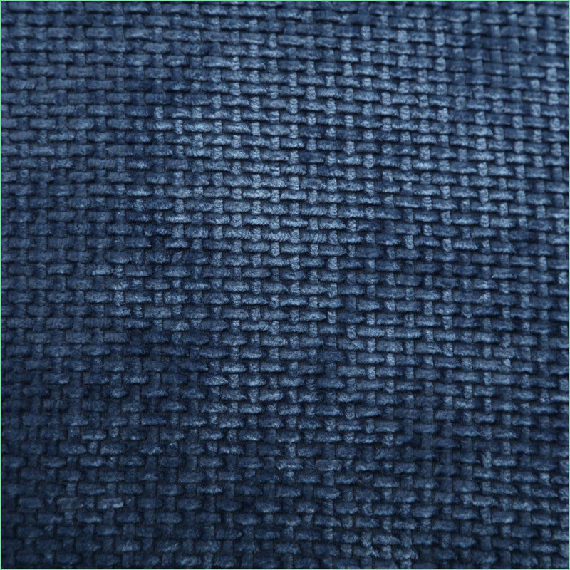 Canapé modulaire, grand canapé en chenille moderne en U pour le salon | Bleu marine | Chenille
