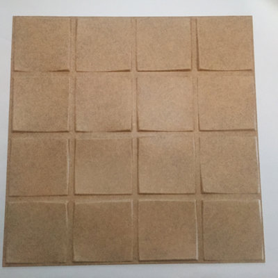 Panneau mural en bois aggloméré brun l 19,68 po x L 19,68 po