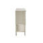 Commode d'appoint 2 tiroirs en bois massif aux tons naturels, rangement compact avec tablette, 36 po de conception traditionnelle