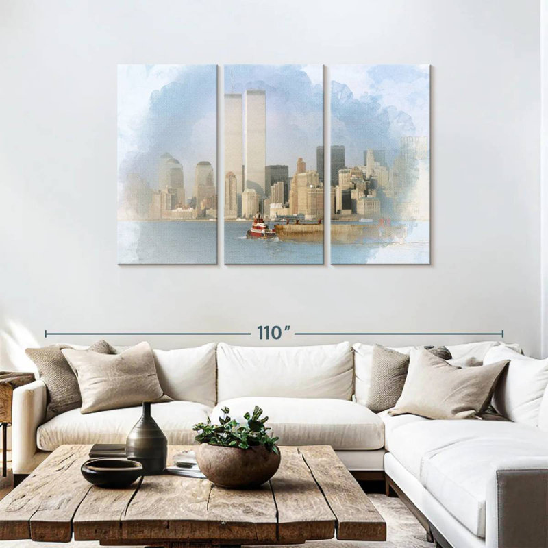 Le World Trade Center, H 48 po x l 74 po