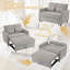 2 Seater Linen Sofa Bed-822710169