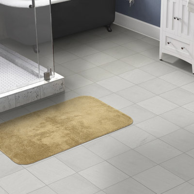 Tapis de bain antidérapant en nylon doux Mccluney