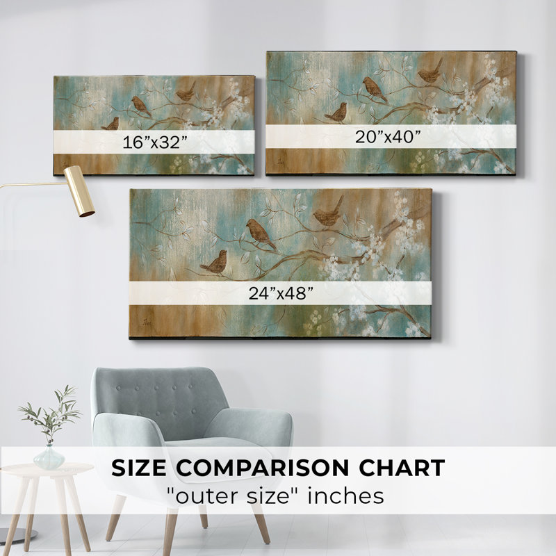 One Spring Day - Toile tendue avec châssis - Prêt à accrocher, H 16 po x l 32 po