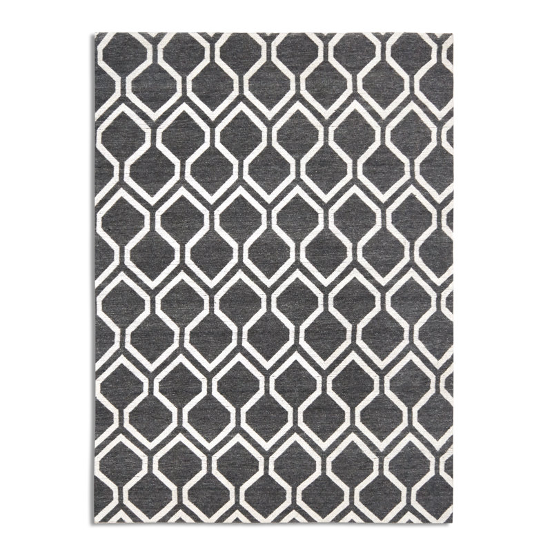 Medina Geometric Wool Area Rug, Rectangle 150 x 230cm