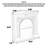French - style Corner Triangular Fireplace Decorative Cabinet-1433609255