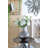 D9X10" Glass Silver Vase