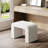 23.62" W Faux Cashmere Vanity Stool-2091631397