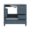 Meuble-lavabo 36 po avec lavabo en céramique, 3 tiroirs et armoire avec tablettes