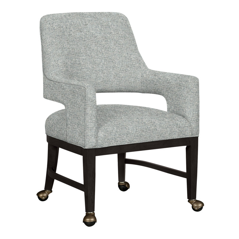 Chaise avec accoudoirs Josie Grande, Polyester platine 3160, Gris anthracite