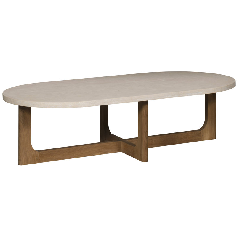 Bliss Outdoor Oval Teak Coffee Table