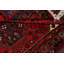 Tapis décoratif en laine noué à la main de conception unique « New Age Hamedan » rouge 2 pi 11 po x 4 pi 10 po