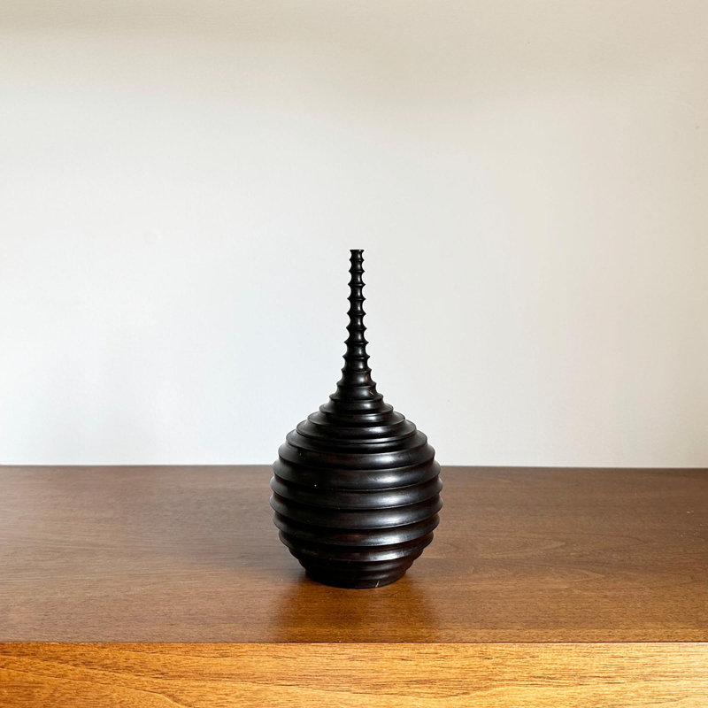 Ebony Wood Vessel - Pungwe Range, 7.5"