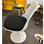 Chaise d'appoint rembourrée noire Wommack-464841296