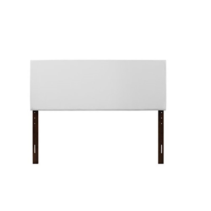Upholstered Headboard, White, King