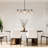 Hajrati 5 - Light Shaded Modern Linear Chandelier