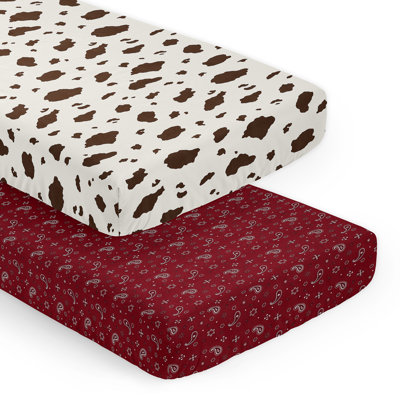 Drap-housse pour lit de bébé Wild West Cowboy