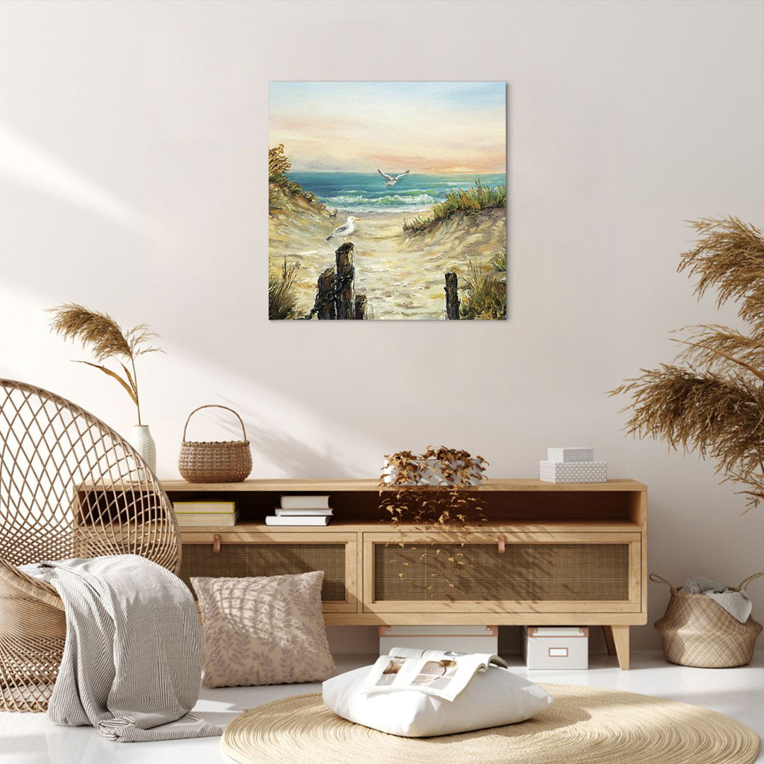 Leinwandbild Impressionism Gulls Coast