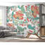 Adhésif mural pelez et collez - Motif floral bohème-164171351