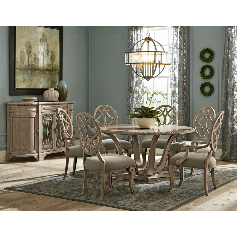 Brown Upholstered Oak Traditional Side Chair