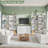 70.8" H Bookcase with 12 Open Storage Shelves, White Bookcase for Living Room Bedroom Office Study, Set of 2-875908821-874493541